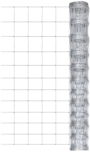 Garden fence galvanized steel 50 m 150 cm silver 149505 - Wire Mesh - Main image