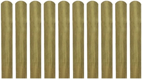 30 pcs impregnated wood fences 60 cm 276465 - Wire Mesh - Main image