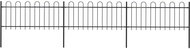 Garden fence with arches steel 5,1×0,8 m black 277649 - Wire Mesh