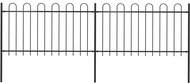 Garden fence with arches steel 3,4×1 m black 277657 - Wire Mesh