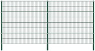 Fence piece with posts iron 3,4×1,6 m green 278671 - Fence Components