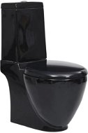 Black square ceramic toilet 140298 - Toilet Combi