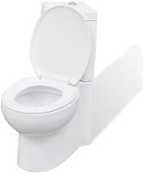 Biela keramická okrúhla toaleta WC 141133 - WC kombi