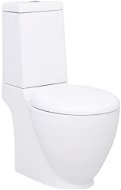 Keramické WC kulaté spodní odpad bílé 141135 - WC kombi