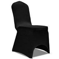 Poťahy na stoličky napínacie čierne 18 ks 3051638 - Poťah na stoličky
