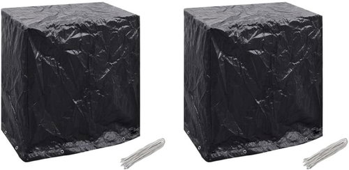Tarpaulins for outdoor furniture\table tennis 2 pcs 8 mesh 160x55x182 cm 279135 - Garden Furniture Cover - Main image