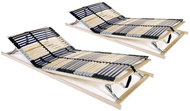 Bed slats 2 pcs 42 slats 7 zones 70×200 cm 3051419 - Bed Base