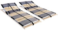Bed slats 2 pcs 42 slats 7 zones 80×200 cm 3051428 - Bed Base