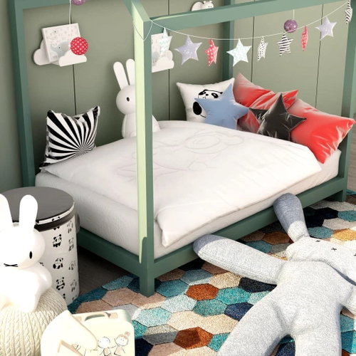 3-piece set of children's bedding white 100×135 cm \ 40×60 cm - Bedding Set - Main image