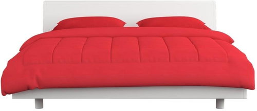 3-piece set of winter bedding textile burgundy 200x200\60x70 cm - Bedding Set - Main image