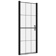 Sprchové dvere tvrdené sklo 91×195 cm čierne 148888 - Sprchové dvere