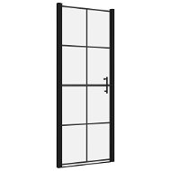 Shower door tempered glass 91×195 cm black 148891 - Shower Door