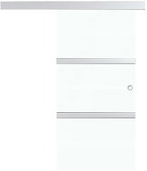 Sliding door with soft stops ESG glass and aluminium 76×205 cm 288061 - Interior Door