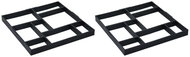 Pavement moulds 2 pcs 50,4×50,4×4,3 cm plastic 48611 - Construction Mould