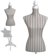 Ladies Mannequin Dressmaker Dummy with Stripes - Dressmakers Dummy