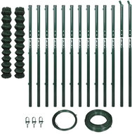 Wire mesh with posts 1,97 × 25 m green 142420 - Metal Fence