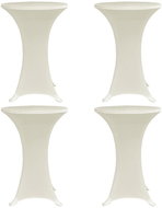 Cocktail table cover O 60 cm cream stretch 4 pcs 279074 - Table Cover