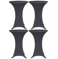 Stretchable table cover 4 pcs 60 cm anthracite 279084 - Table Cover