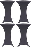 Stretchable table cover 4 pcs 70 cm anthracite 279085 - Table Cover