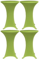 Stretchable table cover 4 pcs 80 cm green 279089 - Table Cover