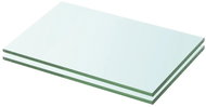 Shelf plates 2 pcs glass clear 20×25 cm 3051545 - Shelf Board