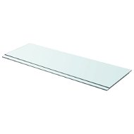 Shelf plates 2 pcs glass clear 90×30 cm 3051581 - Shelf Board