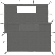 Side walls for party tent with windows 2 pcs anthracite 3070427 - Tent Wall