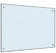 Kuchynský panel biely 70 × 50 cm tvrdené sklo - Panel za kuchynskú linku