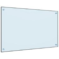 Kitchen panel white 80×50 cm tempered glass - Kitchen Backsplash