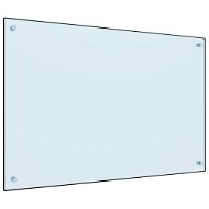 Kuchynský panel biely, 90 × 60 cm, tvrdené sklo - Panel za kuchynskú linku