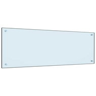 Kitchen panel white 120×40 cm tempered glass - Kitchen Backsplash