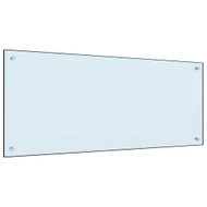 Kitchen panel white 120×50 cm tempered glass - Kitchen Backsplash