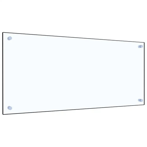 Kitchen panel transparent 90×40 cm tempered glass - Kitchen Backsplash - Main image