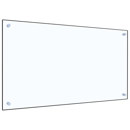 Kitchen panel transparent 90×50 cm tempered glass - Kitchen Backsplash - Main image