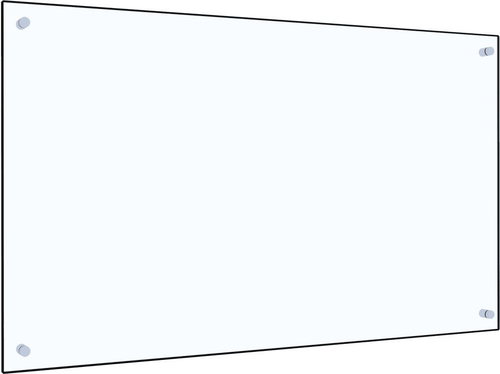 Kitchen panel transparent 100×60 cm tempered glass - Kitchen Backsplash - Main image