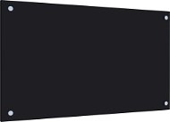 Kitchen panel black 70×40 cm tempered glass - Kitchen Backsplash