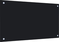Kitchen panel black 120×60 cm tempered glass - Kitchen Backsplash