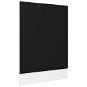 Panel na myčku černý 45×3×67 cm dřevotříska 802555 - Panel na umývačku