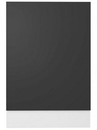 Dishwasher panel grey 45×3×67 cm chipboard 802556 - Dishwasher Panel - Main image