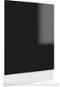 Dishwasher panel black high gloss 45×3×67 cm chipboard 802560 - Dishwasher Panel