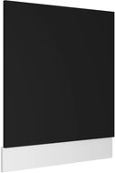 Dishwasher panel black 59,5×3×67 cm chipboard 802563 - Dishwasher Panel