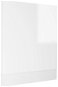 Panel na umývačku biely vysoký lesk 59,5×3×67 cm drevotrieska 802567 - Panel na umývačku