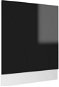 Panel na umývačku čierny vysoký lesk 59,5 × 3 × 67 cm drevotrieska 802568 - Panel na umývačku
