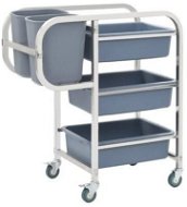 Kitchen trolley with plastic containers 87×43,5×92 cm 50918 - Food Serving Trolley