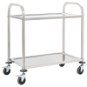Dvojposchodový kuchynský vozík 107 × 55 × 90 cm nerezová oceľ - Servírovací stolík