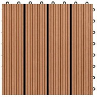 22 pcs terrace tiles 30×30 cm 2 m2 WPC brown 277796 - WPC Tiles