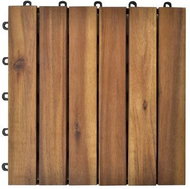 30 pcs acacia terrace tiles 30×30 cm vertical pattern 271791 - WPC Tiles