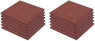 Anti-fall tiles 12 pcs rubber 50×50×3 cm red 276270 - WPC Tiles