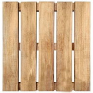 18 pcs Terrace tiles 50×50 cm wood brown 276435 - WPC Tiles