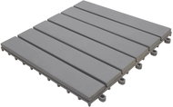 Terrace tiles 20 pcs grey 30×30 cm solid acacia wood 3054432 - WPC Tiles